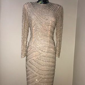 Vintage Nite Line sequins dress size 10